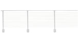 CityPost Face Mount x 36-in White Steel Deck Cable Rail Kit