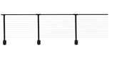 CityPost Face Mount x 36-in Black Steel Deck Cable Rail Kit