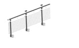 CityPost Face Mount x 36-in White Steel Deck Cable Rail Kit