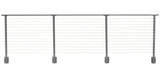 CityPost Face Mount x 42-in Grey Steel Deck Cable Rail Kit