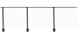 CityPost Face Mount x 42-in Bronze Steel Deck Cable Rail Kit