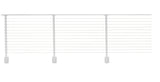 CityPost Face Mount White Steel Deck Cable Rail Kit