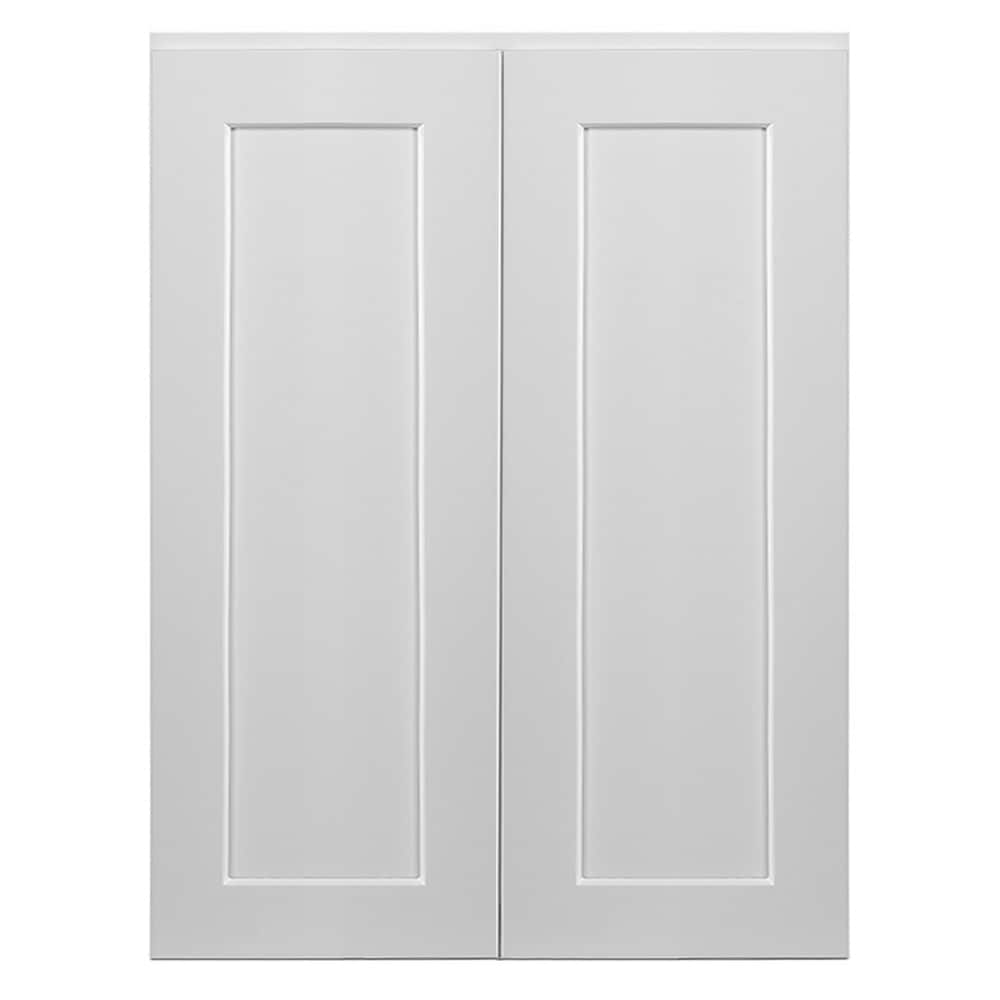 Design House Brookings 27-in W x 36-in H x 12-in D White Maple Wall Ready To Assemble Plywood Cabinet (Recessed Panel Shaker Door Style)