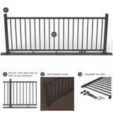 Deckorators Pre-Assembled Aluminum  Aluminum Deck Rail Kit