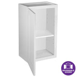 Design House Brookings 15-in W x 24-in H x 12-in D White Maple Wall Fully Assembled Plywood Cabinet (Recessed Panel Shaker Door Style)