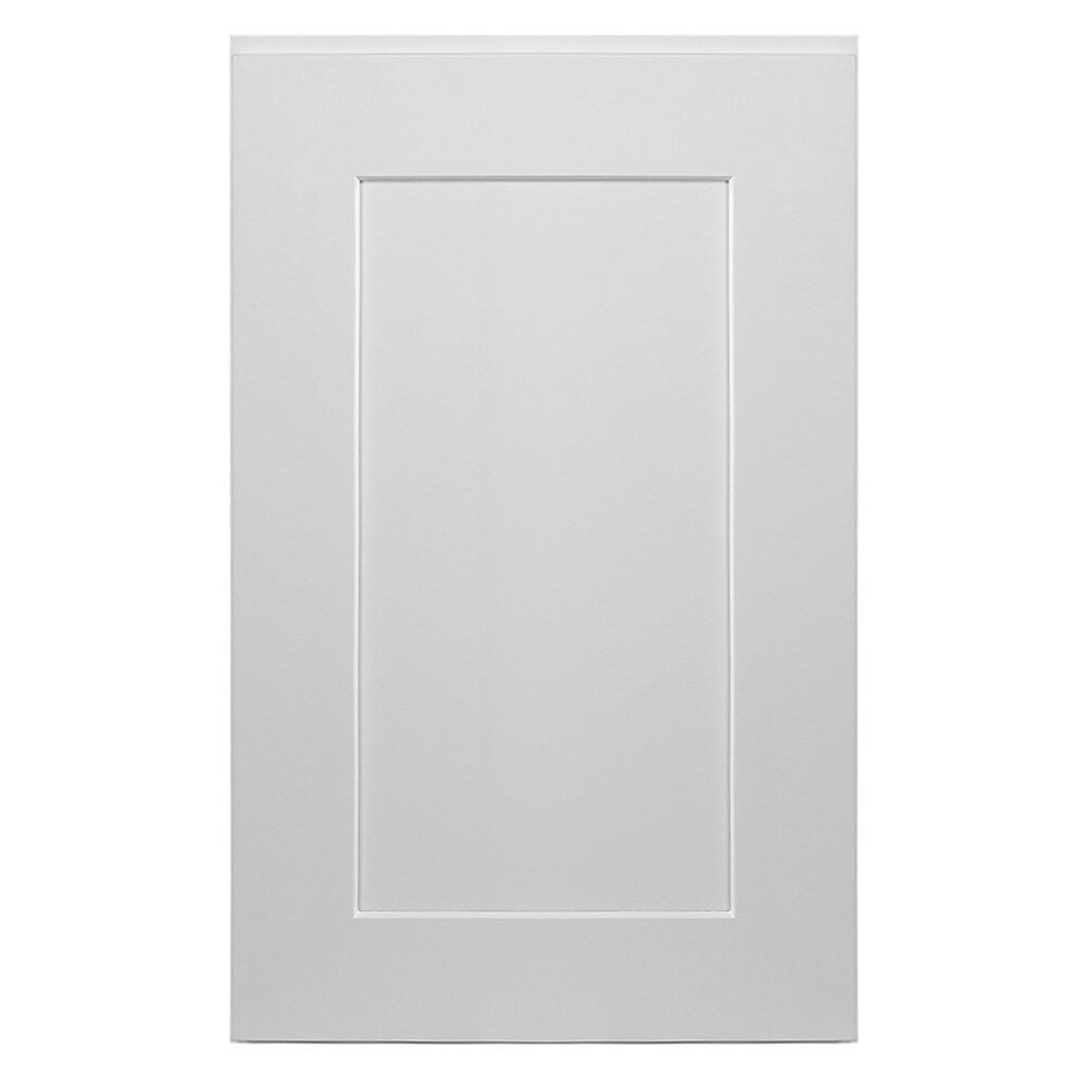 Design House Brookings 15-in W x 24-in H x 12-in D White Maple Wall Fully Assembled Plywood Cabinet (Recessed Panel Shaker Door Style)