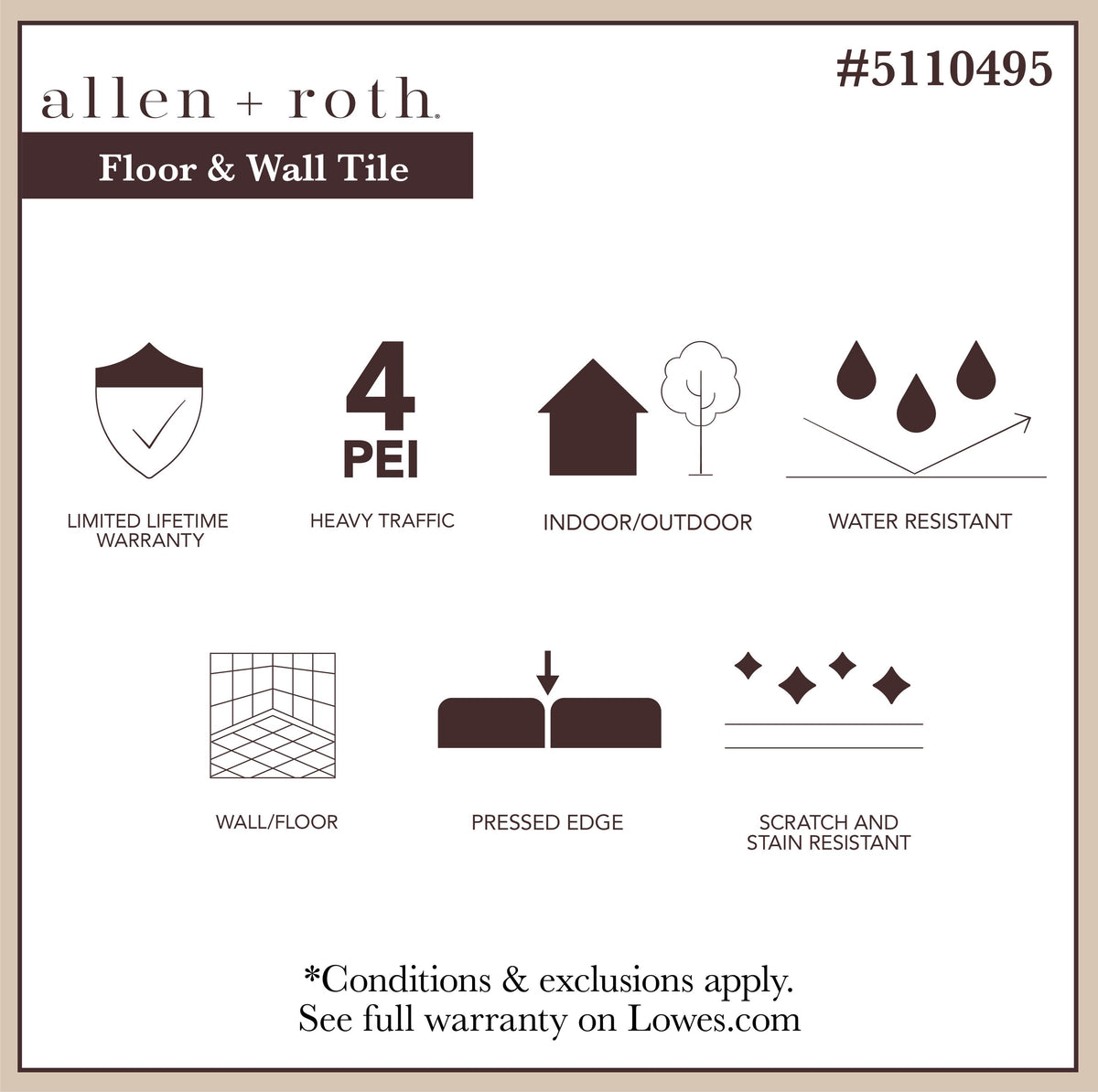 Sorrento White 8-in x 8-in Matte Porcelain Patterned Floor and Wall Tile (0.42-sq. ft/ Piece)