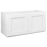 Design House Brookings 36-in W x 18-in H x 12-in D White Unfinished Maple Wall Fully Assembled Plywood Cabinet (Recessed Panel Shaker Door Style)