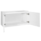 Design House Brookings 36-in W x 18-in H x 12-in D White Maple Wall Ready To Assemble Plywood Cabinet (Recessed Panel Shaker Door Style)