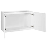 Design House Brookings 30-in W x 18-in H x 12-in D White Unfinished Maple Wall Fully Assembled Plywood Cabinet (Recessed Panel Shaker Door Style)