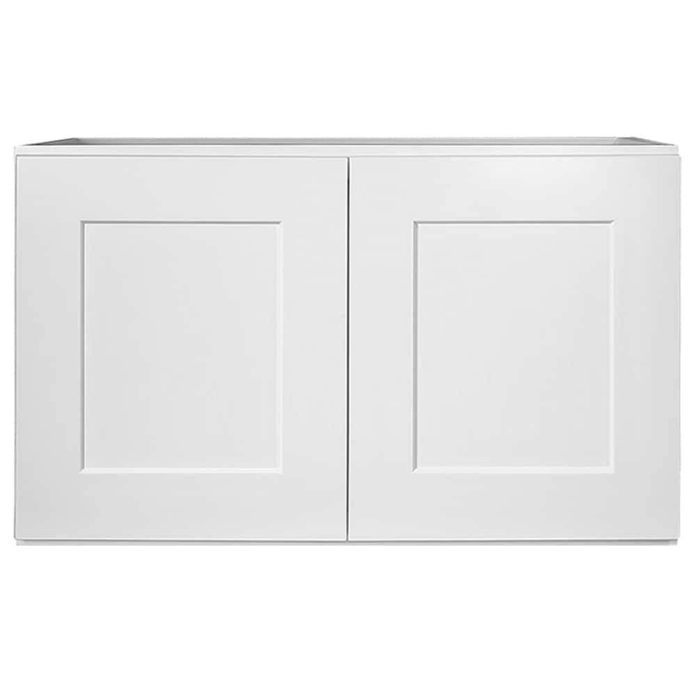 Design House Brookings 30-in W x 18-in H x 12-in D White Maple Wall Ready To Assemble Plywood Cabinet (Recessed Panel Shaker Door Style)