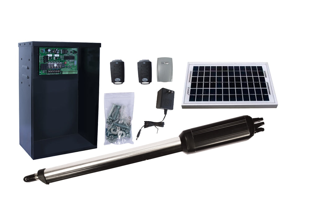 Estate Swing 16-ft Dual Swing Universal Battery Driveway Gate Opener Kit (Solar Compatible)