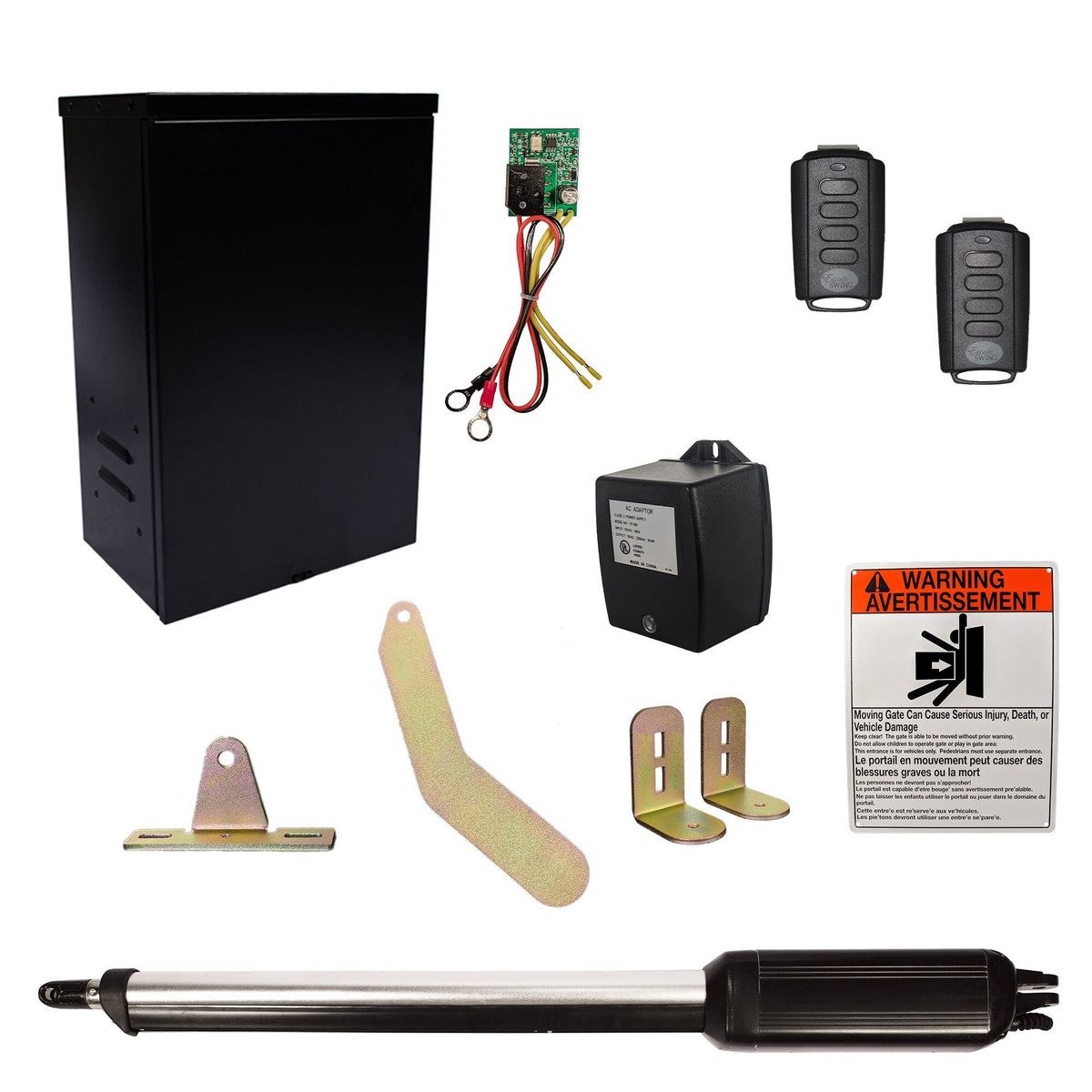 Estate Swing 16-ft Dual Swing Universal Battery Driveway Gate Opener Kit