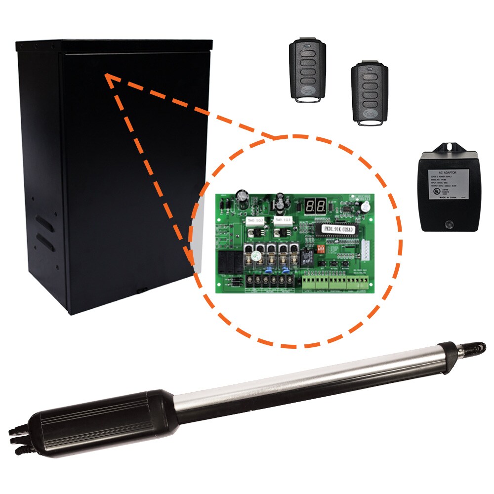 Estate Swing 16-ft Dual Swing Universal Battery Driveway Gate Opener Kit