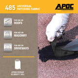 APOC 485 Universal Patching Fabric, Coated Glass – 6 in. x 50 ft Roll