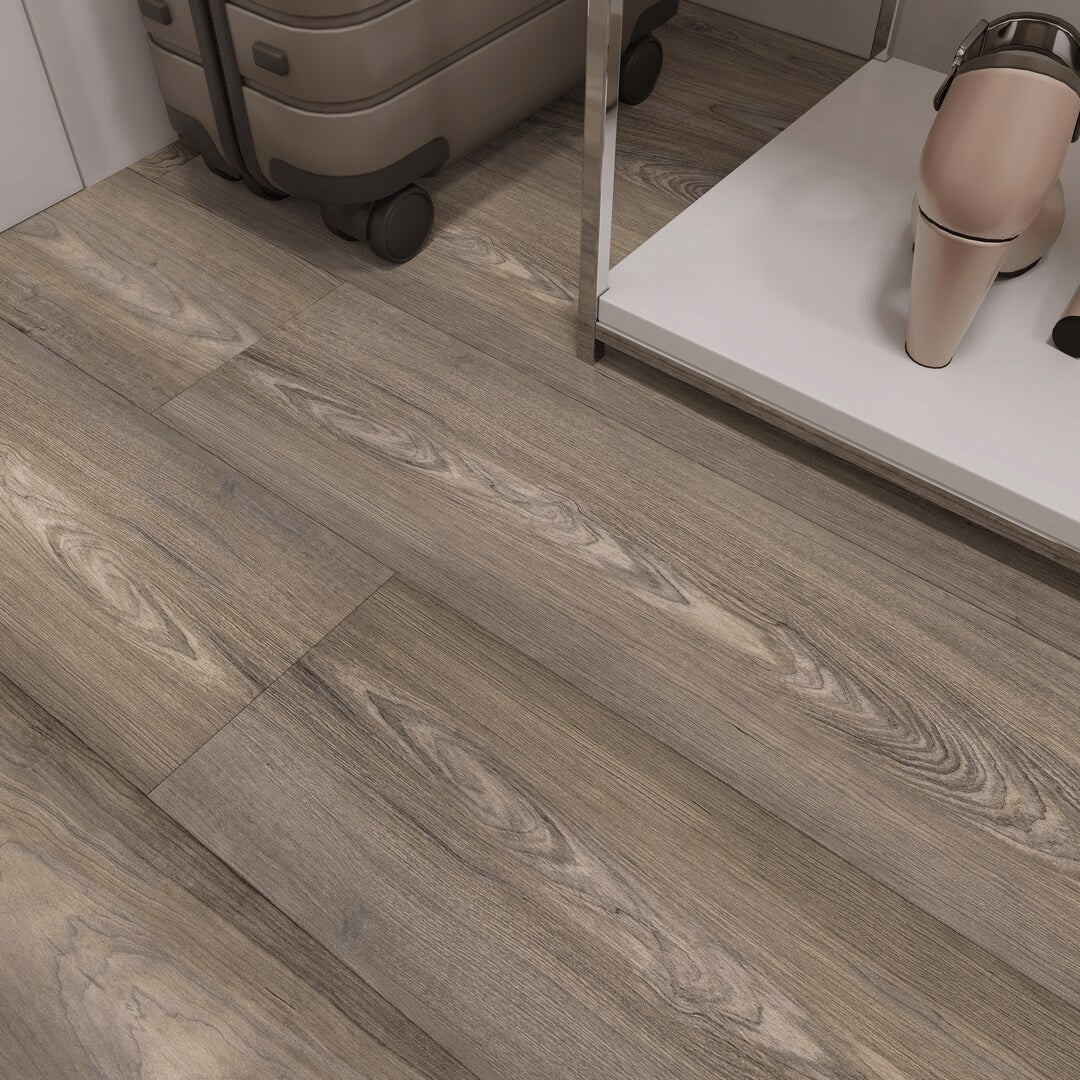 Lucida USA (Sample) PresCore Umber Brown Wood Look 12-mil Waterproof Glue Down Vinyl Tile