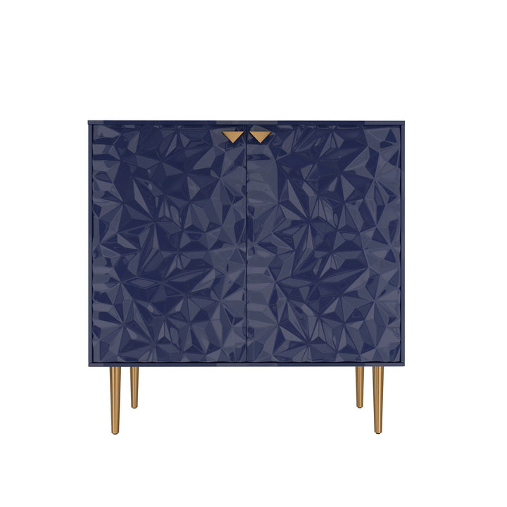 Clihome 15.75-in W x 31.93-in H Mdf Navy Freestanding Utility Storage Cabinet