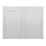 Design House Brookings 30-in W x 24-in H x 12-in D White Maple Wall Fully Assembled Plywood Cabinet (Recessed Panel Shaker Door Style)