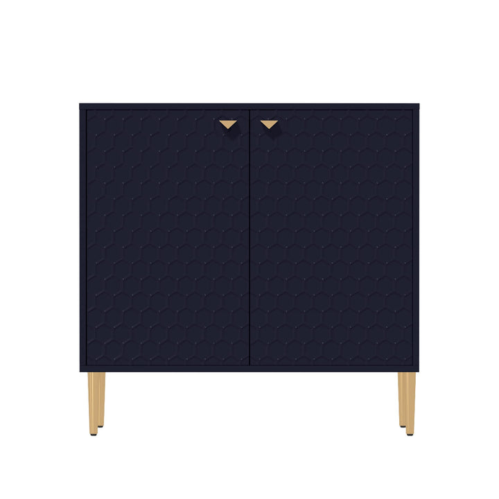 Clihome 15.75-in W x 32-in H Mdf Navy Freestanding Utility Storage Cabinet