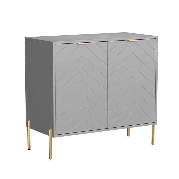 Clihome 15.75-in W x 31.5-in H Mdf Gray Freestanding Utility Storage Cabinet