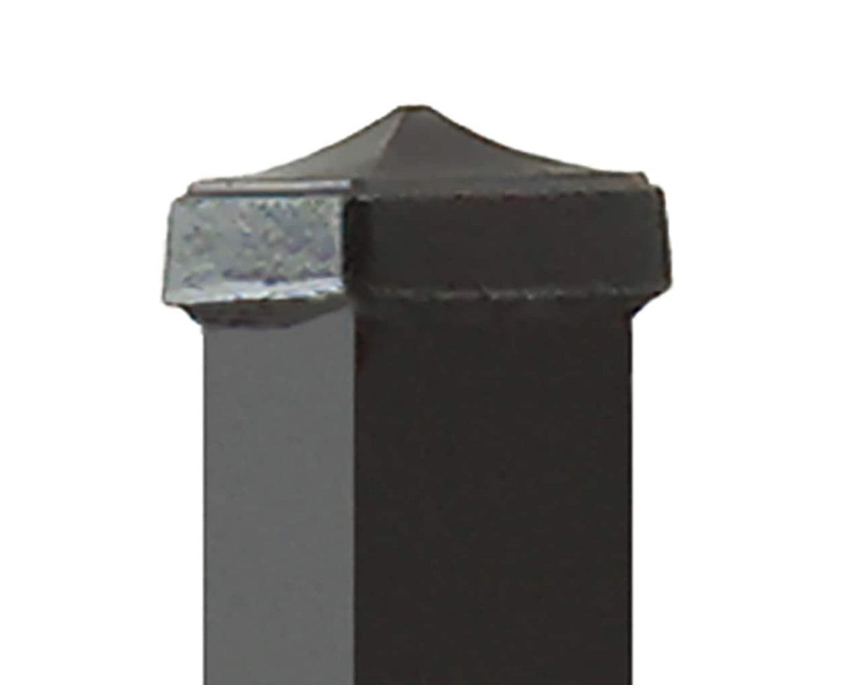 Gilpin 5-ft H x 1-1/2-in W Black Steel Decorative Metal Decorative Universal Fence Post