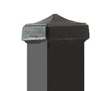 Gilpin 4-ft H x 2-in W Black Steel Decorative Fence Post