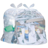Contractor's Choice 45-Gallon Clear Outdoor Plastic Recycling Trash Bag