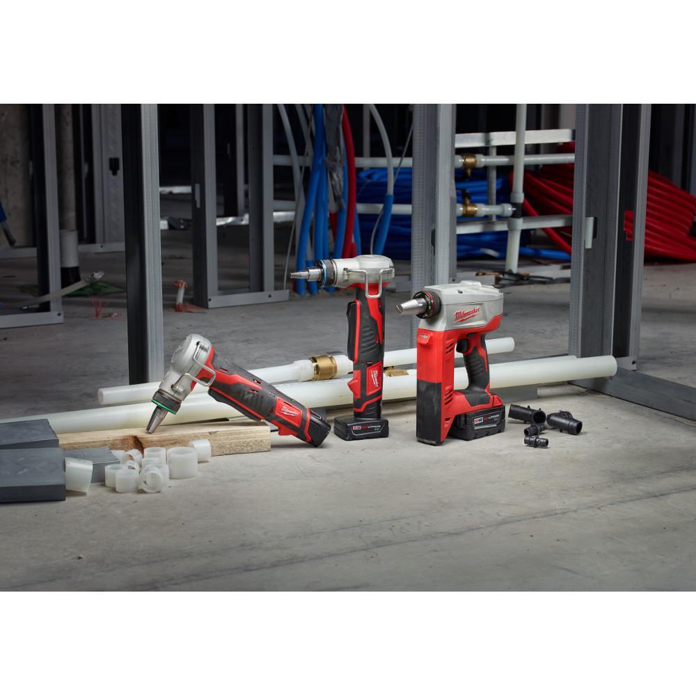 M18 18-Volt Lithium-Ion Cordless 3/8 in. to 1-1/2 in Expansion Tool Kit with 3 Heads, Two 3.0Ah Batteries - Super Arbor