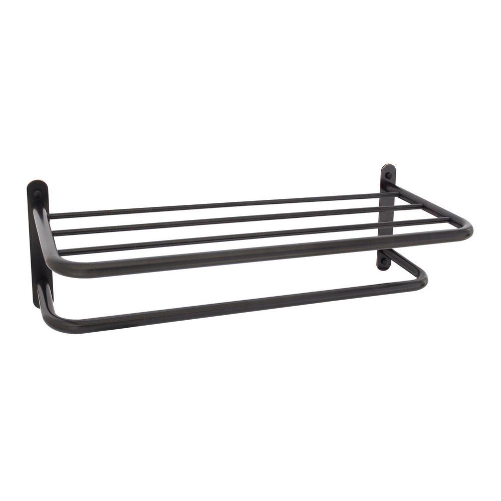 Hotel Grade 24 in. Wall Mounted Towel Rack in Polished Chrome - Super Arbor