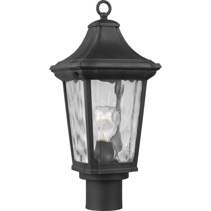 Marquette Line Voltage Black 1-Light 4 in. x 4 in. Deck Post Light Lantern - Super Arbor