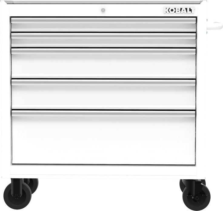 Kobalt 36-in W x 38-in H 5-Drawer Steel Rolling Tool Cabinet (White)