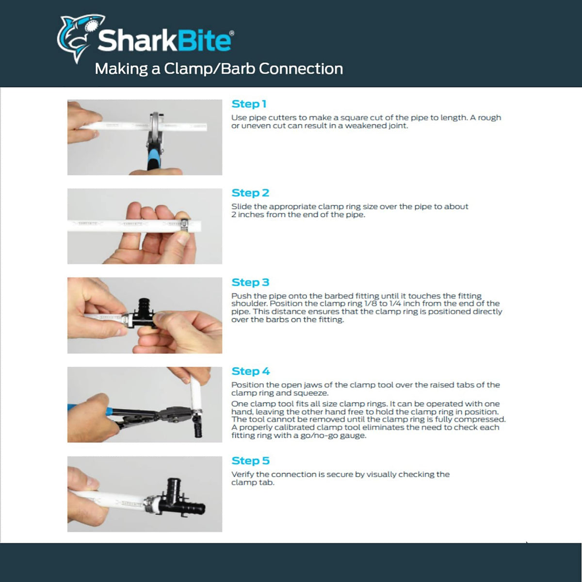 SharkBite Chrome 1/2-in PEX Barb x 3/8-in OD Compression Quarter Turn Straight Valve