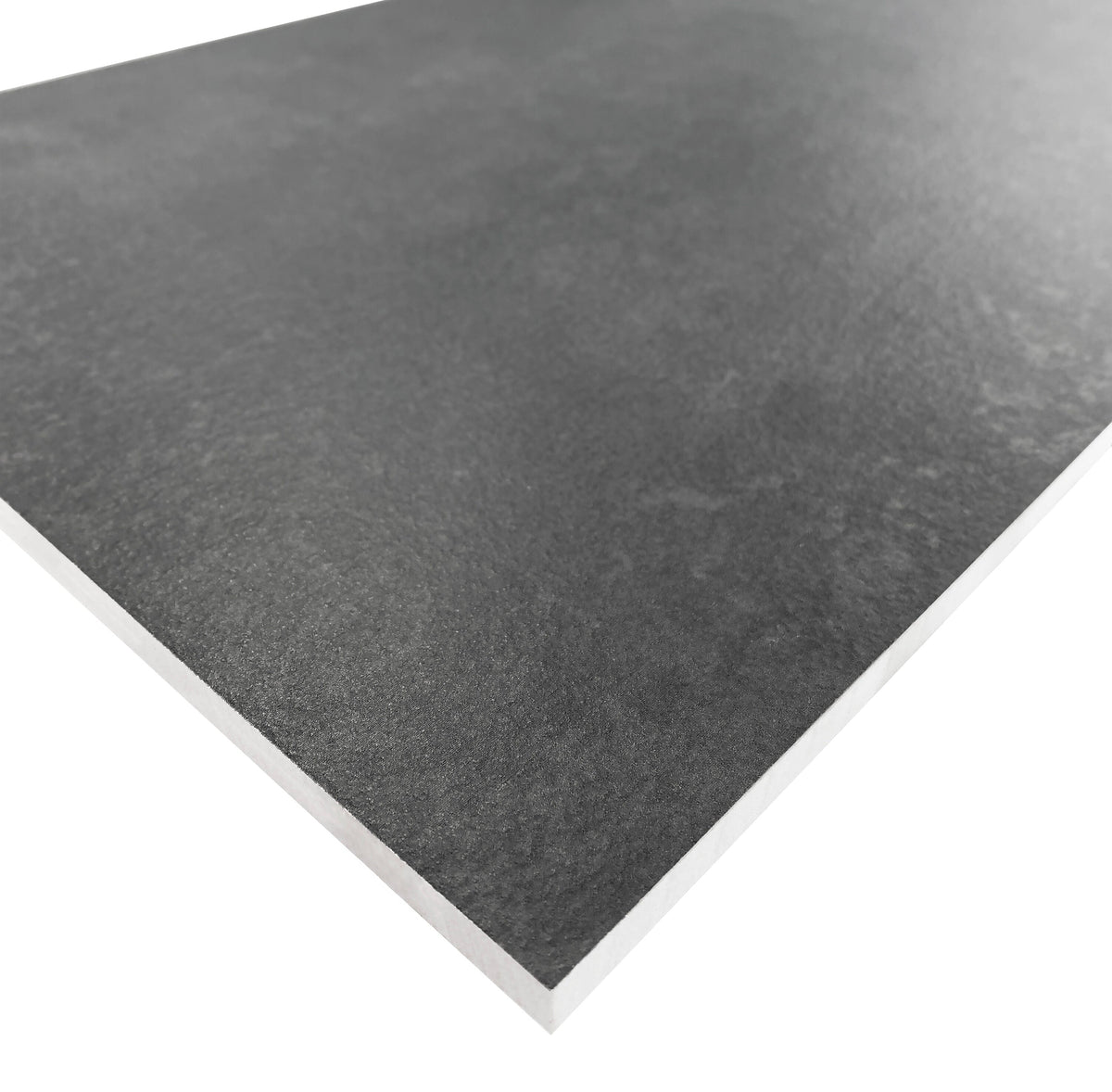 Giorbello Melange Black 12-in x 24-in Matte Porcelain Stone Look Floor and Wall Tile (16-sq. ft/ Carton)