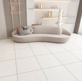 Giorbello (Sample) Melange White 4-in x 12-in Matte Porcelain Stone Look Floor and Wall Tile