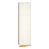 Diamond Express Jamestown 24-in W x 90-in H x 24-in D White Partial Overlay Pantry Fully Assembled Plywood Cabinet (Recessed Panel Shaker Door Style)