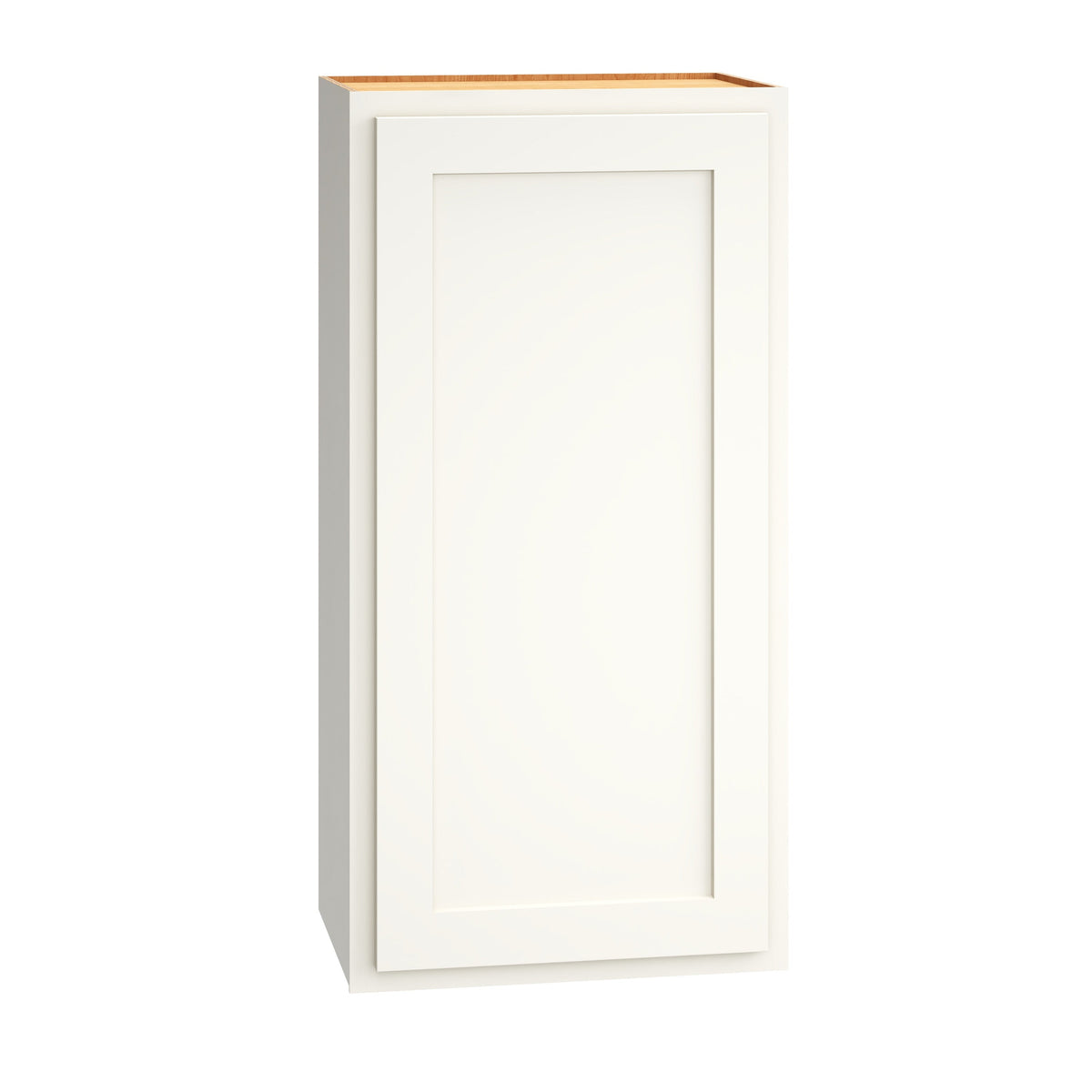 Diamond Express Jamestown 18-in W x 36-in H x 12-in D White Partial Overlay Wall Fully Assembled Plywood Cabinet (Recessed Panel Shaker Door Style)