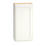 Diamond Express Jamestown 18-in W x 36-in H x 12-in D White Partial Overlay Wall Fully Assembled Plywood Cabinet (Recessed Panel Shaker Door Style)