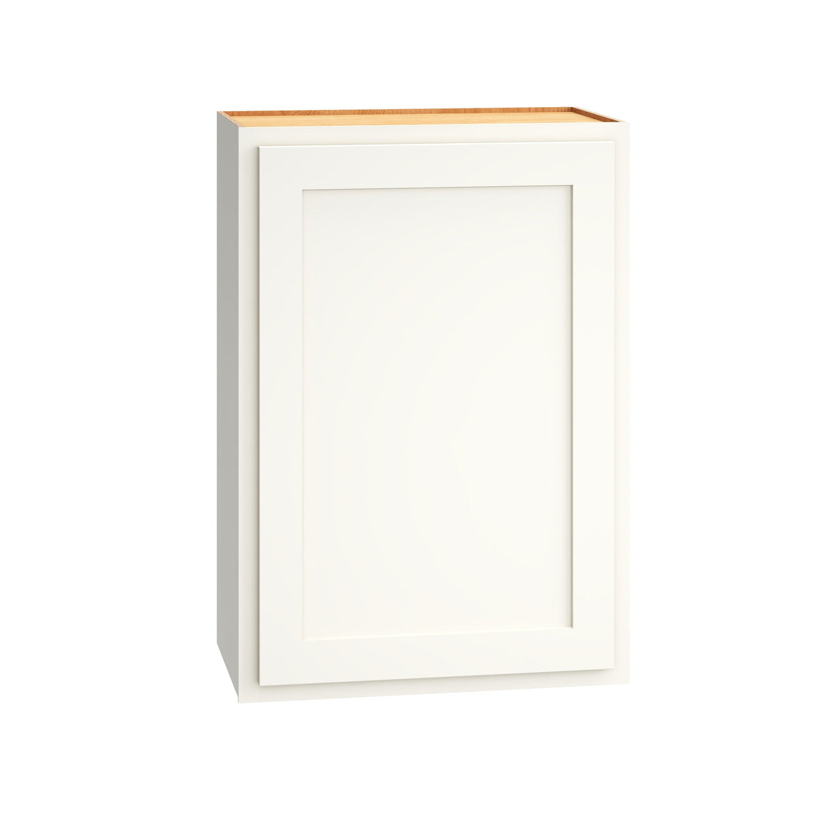 Diamond Express Jamestown 21-in W x 24-in H x 12-in D White Partial Overlay Wall Fully Assembled Plywood Cabinet (Recessed Panel Shaker Door Style)
