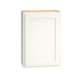 Diamond Express Jamestown 21-in W x 24-in H x 12-in D White Partial Overlay Wall Fully Assembled Plywood Cabinet (Recessed Panel Shaker Door Style)
