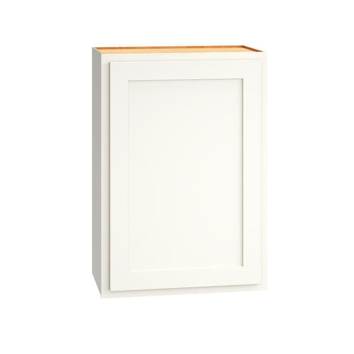Diamond Express Jamestown 21-in W x 30-in H x 12-in D White Partial Overlay Wall Fully Assembled Plywood Cabinet (Recessed Panel Shaker Door Style)