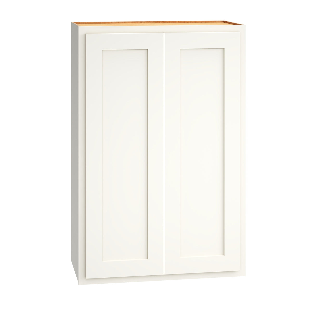 Diamond Express Jamestown 24-in W x 36-in H x 12-in D White Partial Overlay Wall Fully Assembled Plywood Cabinet (Recessed Panel Shaker Door Style)