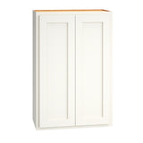 Diamond Express Jamestown 24-in W x 36-in H x 12-in D White Partial Overlay Wall Fully Assembled Plywood Cabinet (Recessed Panel Shaker Door Style)