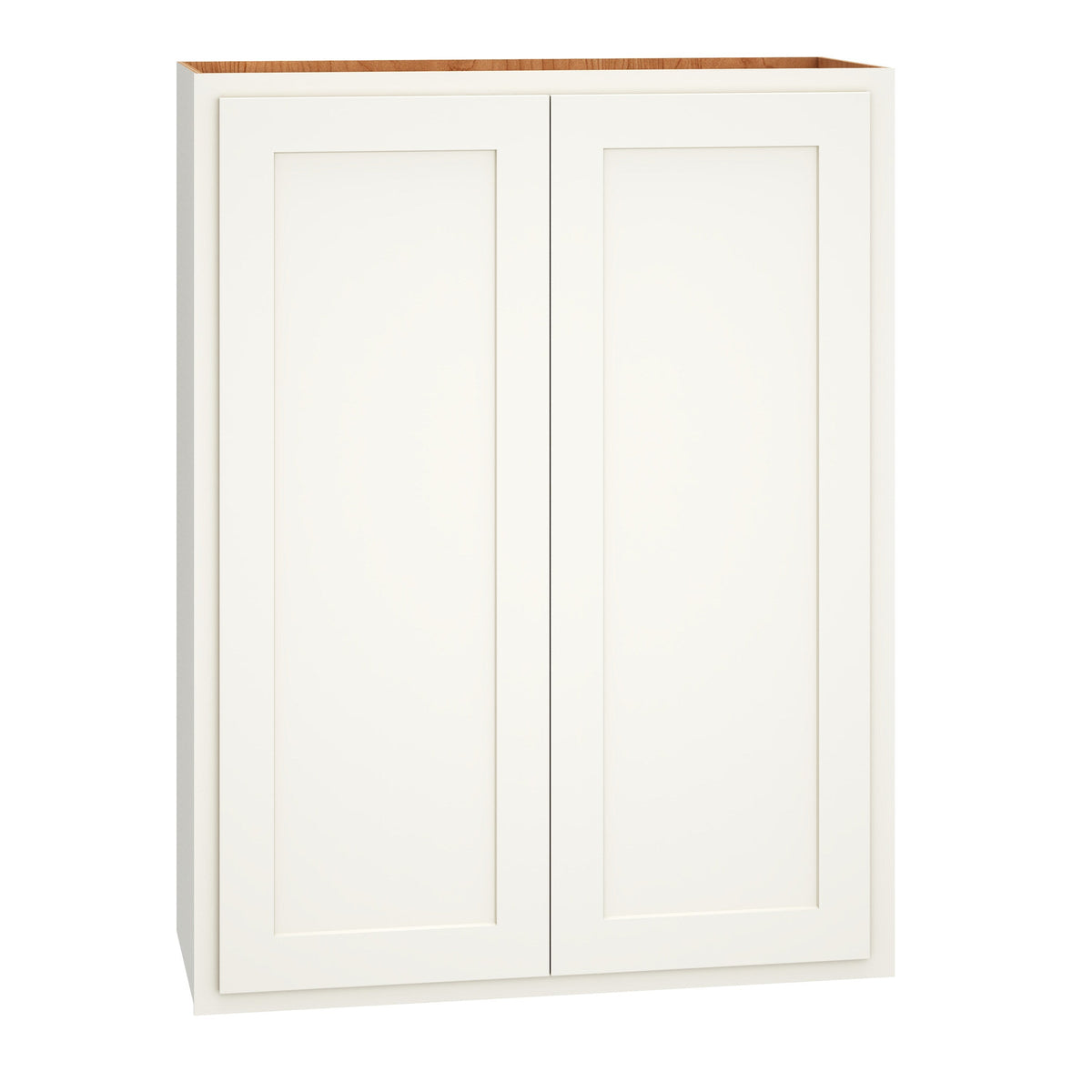 Diamond Express Jamestown 30-in W x 39-in H x 12-in D White Partial Overlay Wall Fully Assembled Plywood Cabinet (Recessed Panel Shaker Door Style)