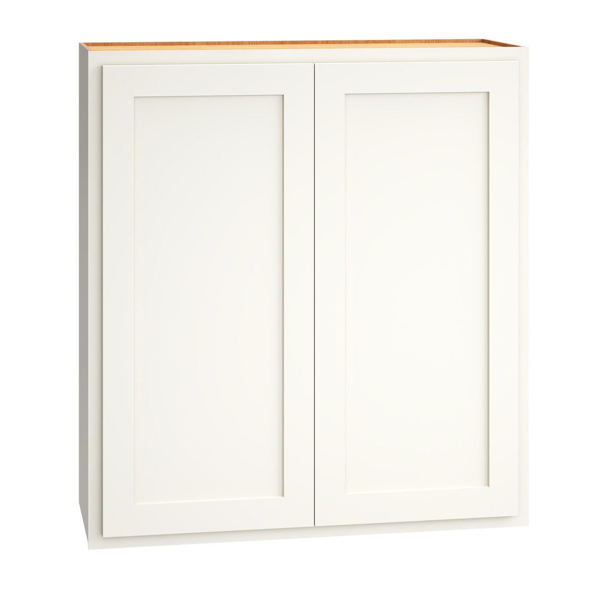 Diamond Express Jamestown 33-in W x 36-in H x 12-in D White Partial Overlay Wall Fully Assembled Plywood Cabinet (Recessed Panel Shaker Door Style)