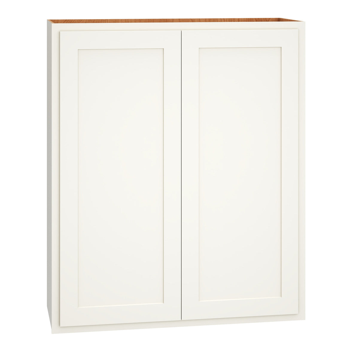 Diamond Express Jamestown 33-in W x 39-in H x 12-in D White Partial Overlay Wall Fully Assembled Plywood Cabinet (Recessed Panel Shaker Door Style)