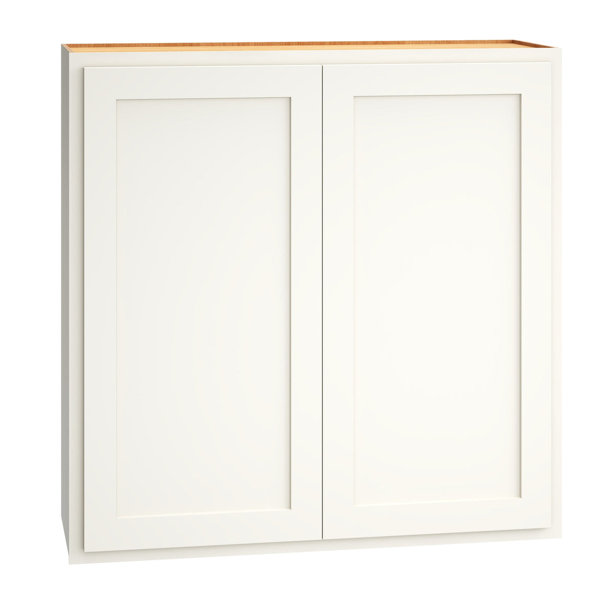 Diamond Express Jamestown 36-in W x 36-in H x 12-in D White Partial Overlay Wall Fully Assembled Plywood Cabinet (Recessed Panel Shaker Door Style)