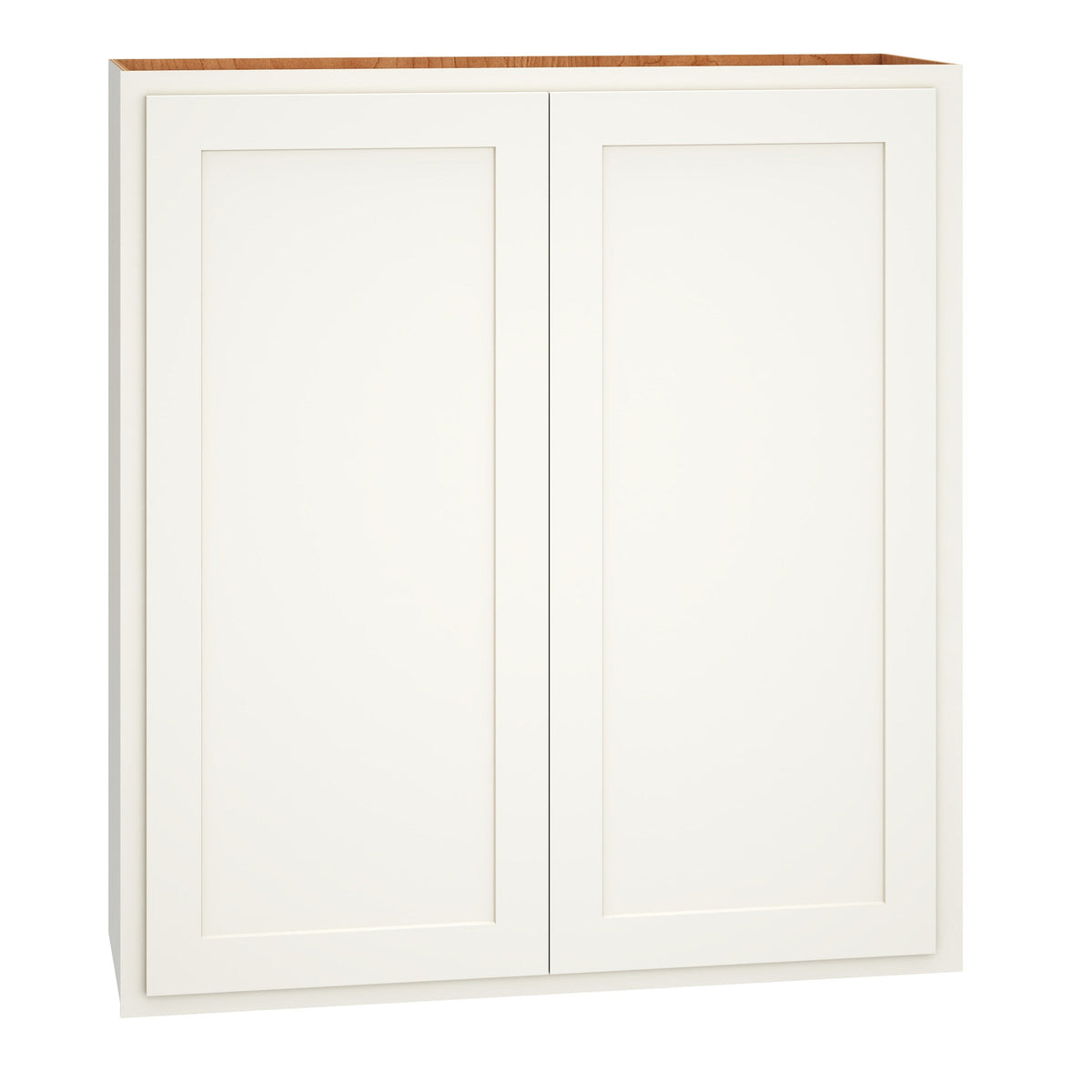 Diamond Express Jamestown 36-in W x 39-in H x 12-in D White Partial Overlay Wall Fully Assembled Plywood Cabinet (Recessed Panel Shaker Door Style)