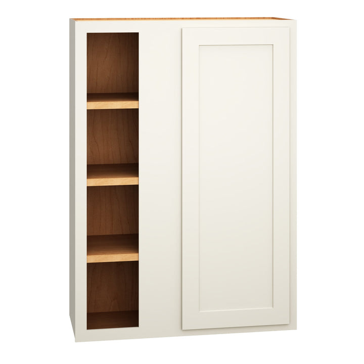 Diamond Express Jamestown 30-in W x 39-in H x 12-in D White Partial Overlay Blind Corner Wall Fully Assembled Plywood Cabinet (Recessed Panel Shaker Style)