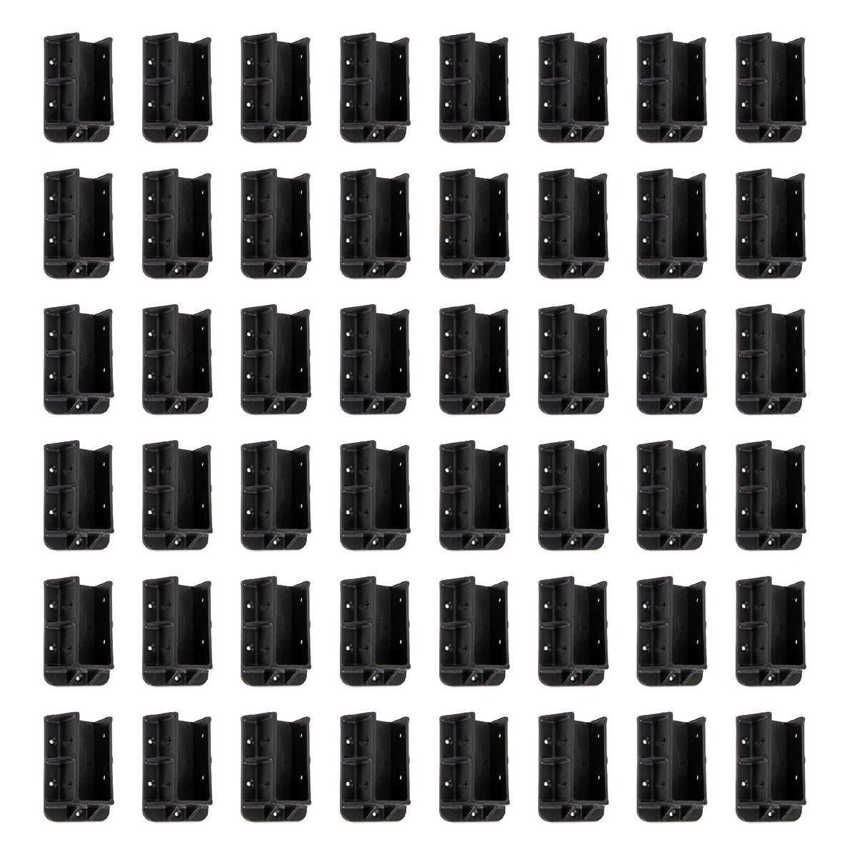 Fence & Deck Rite 4.34-in Black Polypropylene Bracket For Wood Fence 48-Pack