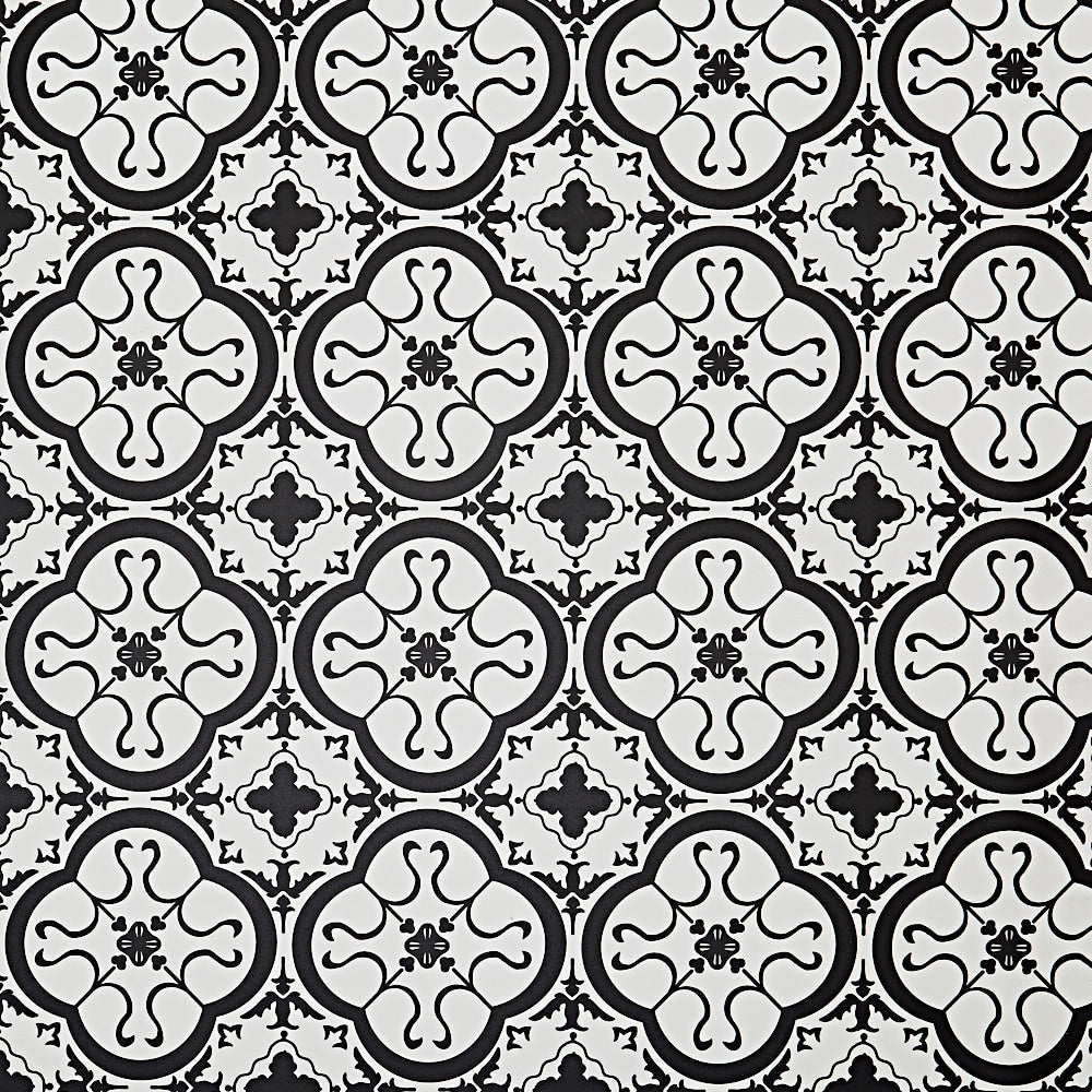STAINMASTER (Sample) Bilbao Tile Waterproof Patterned Look Glue-Down Sheet Vinyl, 6-in x 9-in, 9.84-mil Wear Layer